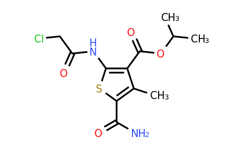 669747-33-5 | Isopropyl 5-carbamoyl-2-(2-chloroacetamido)-4-methylthiophene-3-carboxylate