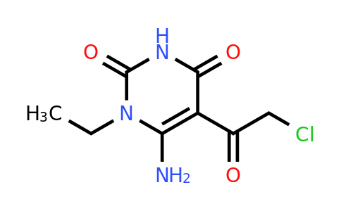 67130-67-0 | 6-Amino-5-(2-chloroacetyl)-1-ethyl-1,2,3,4-tetrahydropyrimidine-2,4-dione