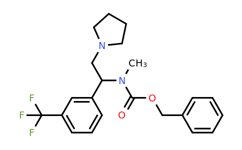 Benzylmethyl(2-(pyrrolidin-1-yl)-1-(3-(trifluoromethyl)phenyl)ethyl)carbamate