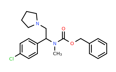 675602-70-7 | Benzyl (1-(4-chlorophenyl)-2-(pyrrolidin-1-yl)ethyl)(methyl)carbamate