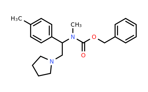 675602-72-9 | Benzylmethyl(2-(pyrrolidin-1-yl)-1-(p-tolyl)ethyl)carbamate