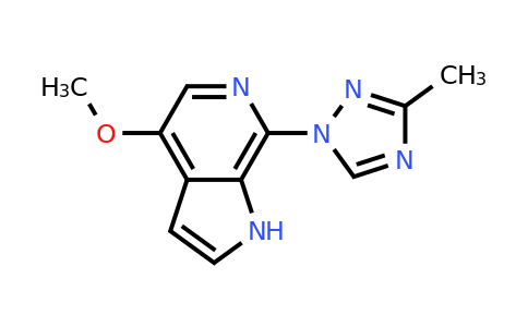 676491-46-6 | 4-Methoxy-7-(3-methyl-1H-1,2,4-triazol-1-yl)-1H-pyrrolo[2,3-c]pyridine