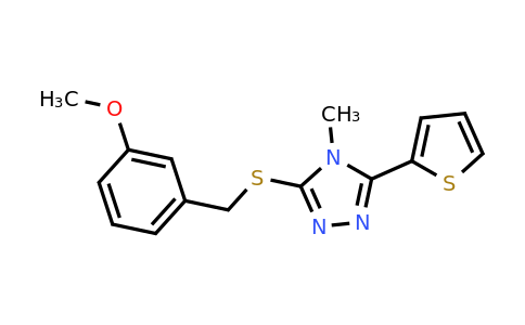 678546-61-7 | 3-((3-Methoxybenzyl)thio)-4-methyl-5-(thiophen-2-yl)-4h-1,2,4-triazole