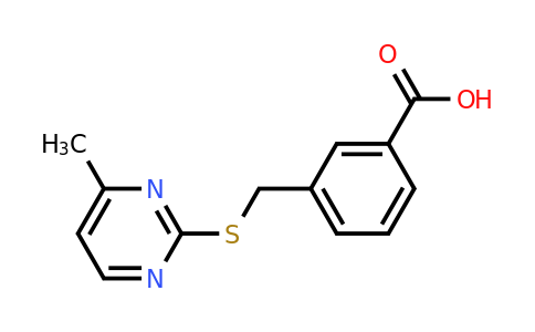 679414-38-1 | 3-(((4-Methylpyrimidin-2-yl)thio)methyl)benzoic acid