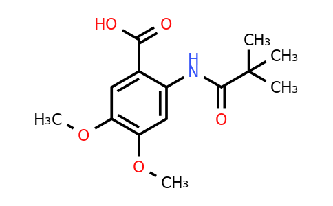 2-(2,2-Dimethylpropanamido)-4,5-dimethoxybenzoic acid