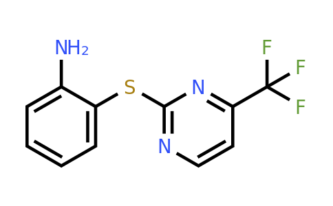 680593-98-0 | 2-((4-(Trifluoromethyl)pyrimidin-2-yl)thio)aniline
