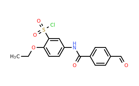 680618-05-7 | 2-Ethoxy-5-(4-formylbenzamido)benzene-1-sulfonyl chloride