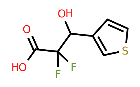 681240-19-7 | 2,2-Difluoro-3-hydroxy-3-(thiophen-3-yl)propanoic acid