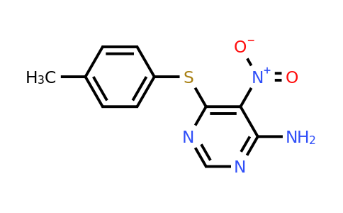 681271-75-0 | 5-Nitro-6-(p-tolylthio)pyrimidin-4-amine