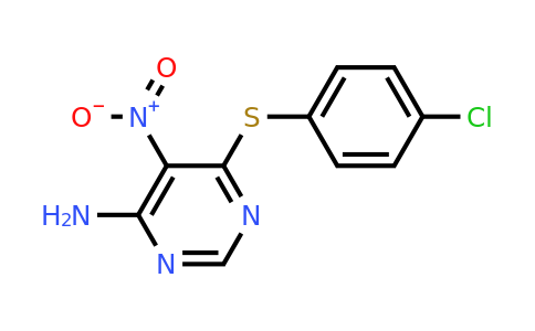 681271-76-1 | 6-((4-Chlorophenyl)thio)-5-nitropyrimidin-4-amine