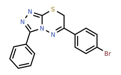68469-06-7 | 6-(4-Bromophenyl)-3-phenyl-7H-[1,2,4]triazolo[3,4-b][1,3,4]thiadiazine