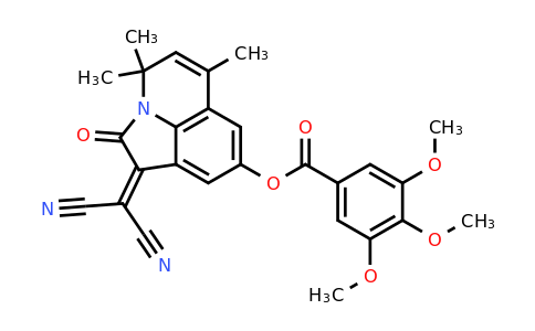 689754-64-1 | 1-(Dicyanomethylene)-4,4,6-trimethyl-2-oxo-1,2-dihydro-4H-pyrrolo[3,2,1-ij]quinolin-8-yl 3,4,5-trimethoxybenzoate