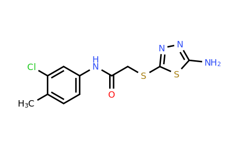 690688-75-6 | 2-((5-Amino-1,3,4-thiadiazol-2-yl)thio)-N-(3-chloro-4-methylphenyl)acetamide