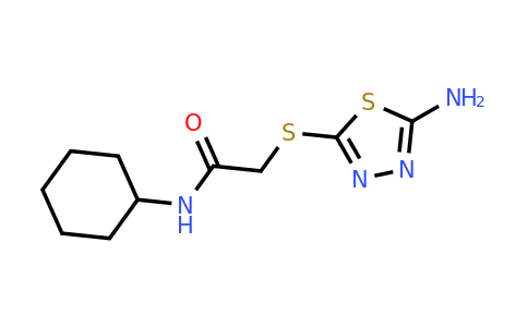 690689-63-5 | 2-((5-Amino-1,3,4-thiadiazol-2-yl)thio)-N-cyclohexylacetamide