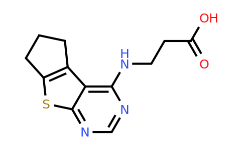 690697-36-0 | 3-((6,7-Dihydro-5H-cyclopenta[4,5]thieno[2,3-d]pyrimidin-4-yl)amino)propanoic acid
