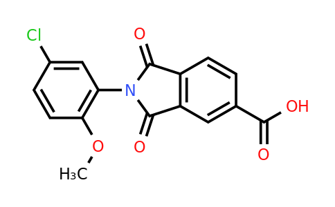 690967-38-5 | 2-(5-Chloro-2-methoxyphenyl)-1,3-dioxoisoindoline-5-carboxylic acid