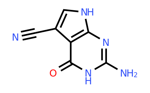 69205-79-4 | 2-Amino-4-oxo-4,7-dihydro-3H-pyrrolo[2,3-d]pyrimidine-5-carbonitrile