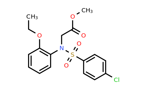 Methyl N-((4-chlorophenyl)sulfonyl)-N-(2-ethoxyphenyl)glycinate