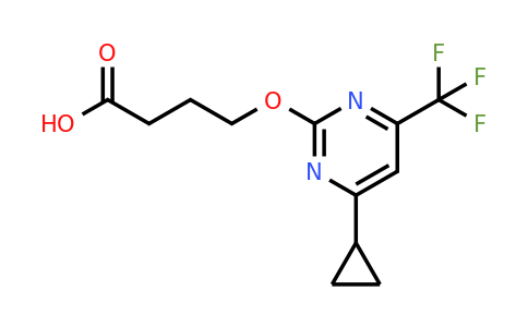695191-61-8 | 4-{[4-cyclopropyl-6-(trifluoromethyl)pyrimidin-2-yl]oxy}butanoic acid