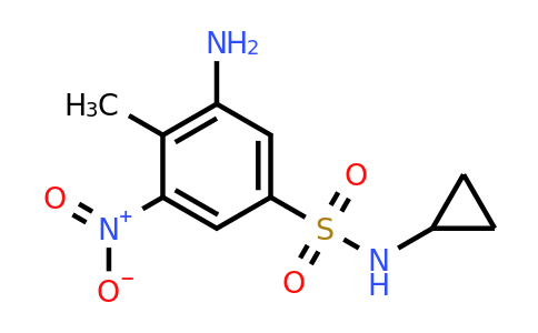 695204-63-8 | 3-Amino-N-cyclopropyl-4-methyl-5-nitrobenzenesulfonamide