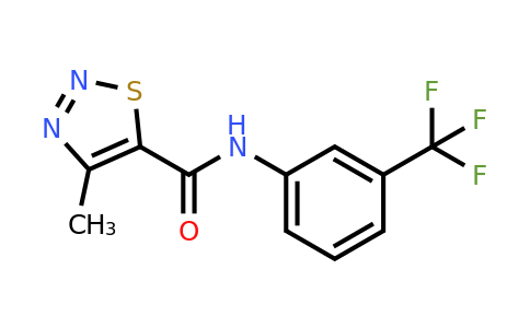 69636-07-3 | 4-Methyl-N-(3-(trifluoromethyl)phenyl)-1,2,3-thiadiazole-5-carboxamide