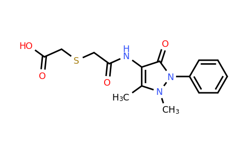 2-({[(1,5-dimethyl-3-oxo-2-phenyl-2,3-dihydro-1h-pyrazol-4-yl)carbamoyl]methyl}sulfanyl)acetic acid