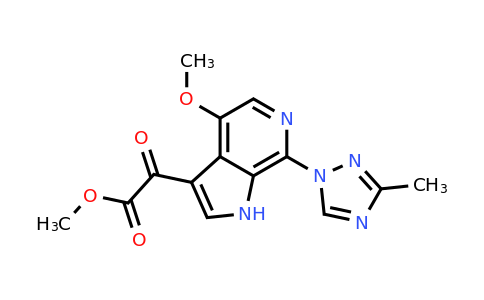 701214-00-8 | Methyl 2-(4-methoxy-7-(3-methyl-1H-1,2,4-triazol-1-yl)-1H-pyrrolo[2,3-c]pyridin-3-yl)-2-oxoacetate