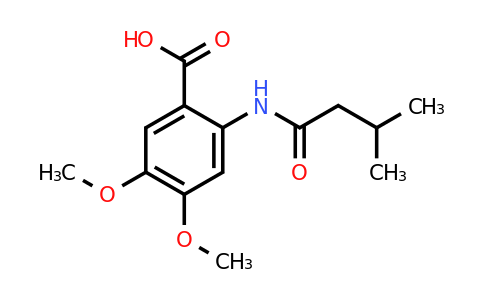 4,5-Dimethoxy-2-(3-methylbutanamido)benzoic acid