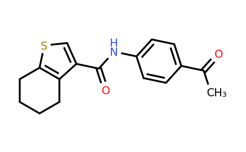 7062-14-8 | N-(4-acetylphenyl)-4,5,6,7-tetrahydrobenzo[b]thiophene-3-carboxamide