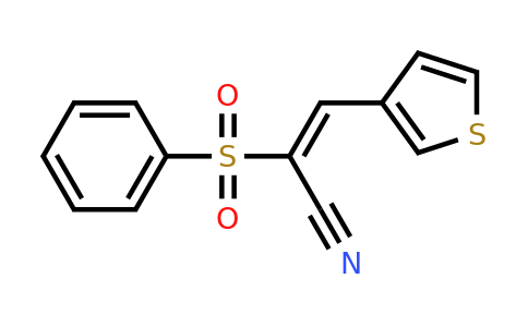 708230-19-7 | (E)-2-(phenylsulfonyl)-3-(thiophen-3-yl)acrylonitrile