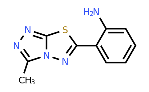712293-71-5 | 2-(3-Methyl-[1,2,4]triazolo[3,4-b][1,3,4]thiadiazol-6-yl)aniline