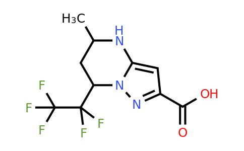 712319-11-4 | 5-Methyl-7-(perfluoroethyl)-4,5,6,7-tetrahydropyrazolo[1,5-a]pyrimidine-2-carboxylic acid