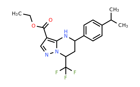 712319-13-6 | Ethyl 5-(4-isopropylphenyl)-7-(trifluoromethyl)-4,5,6,7-tetrahydropyrazolo[1,5-a]pyrimidine-3-carboxylate