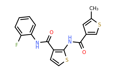 717871-20-0 | N-(2-fluorophenyl)-2-(5-methylthiophene-3-carboxamido)thiophene-3-carboxamide