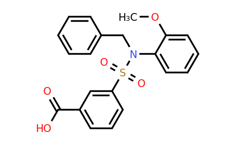 3-[benzyl(2-methoxyphenyl)sulfamoyl]benzoic acid