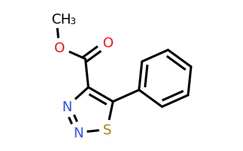 72234-59-4 | Methyl 5-phenyl-1,2,3-thiadiazole-4-carboxylate