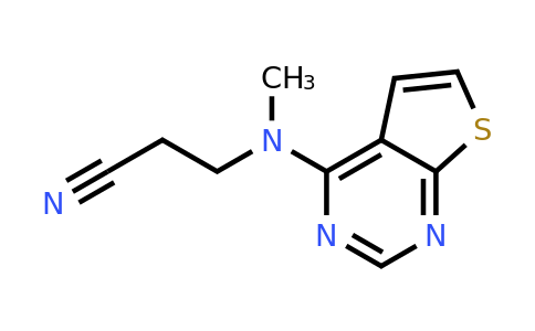 722487-88-9 | 3-(Methyl(thieno[2,3-d]pyrimidin-4-yl)amino)propanenitrile