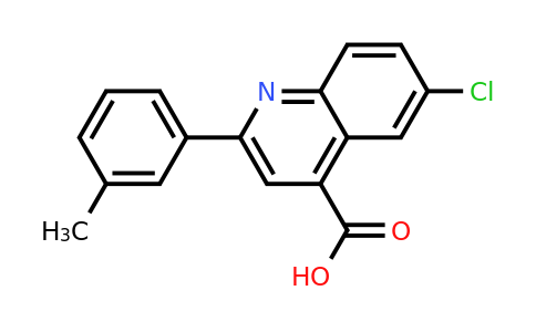 724749-61-5 | 6-Chloro-2-(m-tolyl)quinoline-4-carboxylic acid
