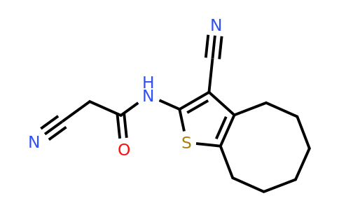 725222-03-7 | 2-Cyano-N-(3-cyano-4,5,6,7,8,9-hexahydrocycloocta[b]thiophen-2-yl)acetamide