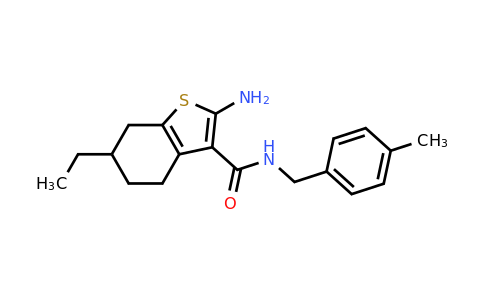 725226-66-4 | 2-Amino-6-ethyl-N-(4-methylbenzyl)-4,5,6,7-tetrahydrobenzo[b]thiophene-3-carboxamide
