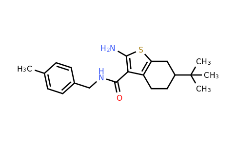 725226-99-3 | 2-Amino-6-(tert-butyl)-N-(4-methylbenzyl)-4,5,6,7-tetrahydrobenzo[b]thiophene-3-carboxamide