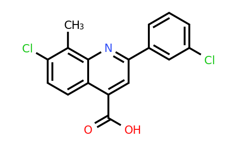 725244-74-6 | 7-Chloro-2-(3-chlorophenyl)-8-methylquinoline-4-carboxylic acid
