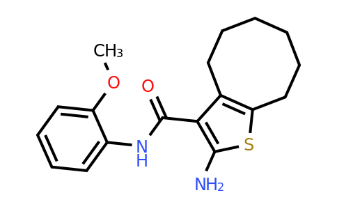 725705-49-7 | 2-Amino-N-(2-methoxyphenyl)-4,5,6,7,8,9-hexahydrocycloocta[b]thiophene-3-carboxamide