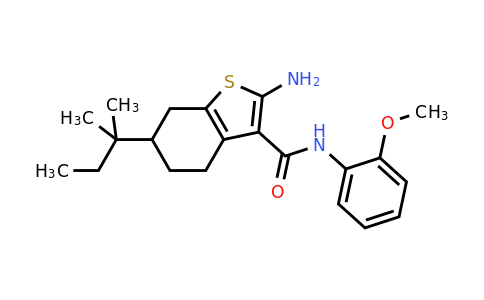725705-59-9 | 2-Amino-N-(2-methoxyphenyl)-6-(tert-pentyl)-4,5,6,7-tetrahydrobenzo[b]thiophene-3-carboxamide
