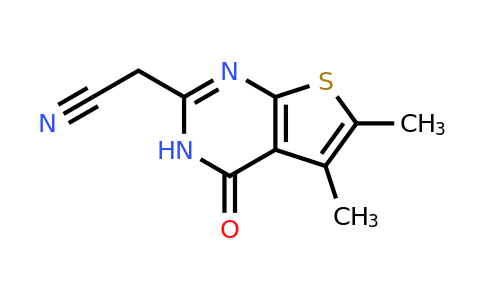 726151-97-9 | 2-{5,6-dimethyl-4-oxo-3H,4H-thieno[2,3-d]pyrimidin-2-yl}acetonitrile