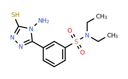 3-(4-Amino-5-sulfanyl-4h-1,2,4-triazol-3-yl)-n,n-diethylbenzene-1-sulfonamide