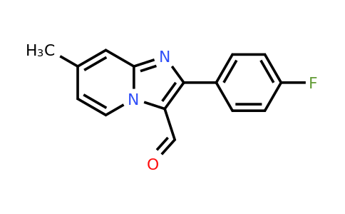 727652-06-4 | 2-(4-Fluorophenyl)-7-methylimidazo[1,2-a]pyridine-3-carbaldehyde