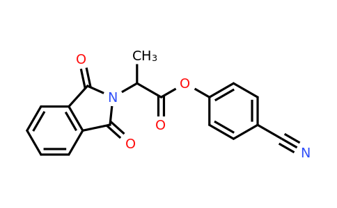 727980-91-8 | 4-Cyanophenyl 2-(1,3-dioxo-2,3-dihydro-1h-isoindol-2-yl)propanoate