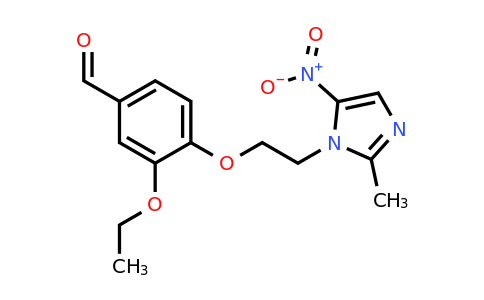 727983-34-8 | 3-Ethoxy-4-[2-(2-methyl-5-nitro-1h-imidazol-1-yl)ethoxy]benzaldehyde