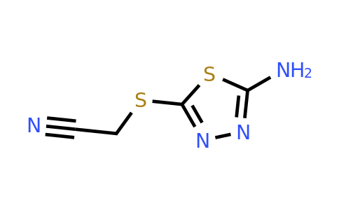 72836-34-1 | 2-((5-Amino-1,3,4-thiadiazol-2-yl)thio)acetonitrile